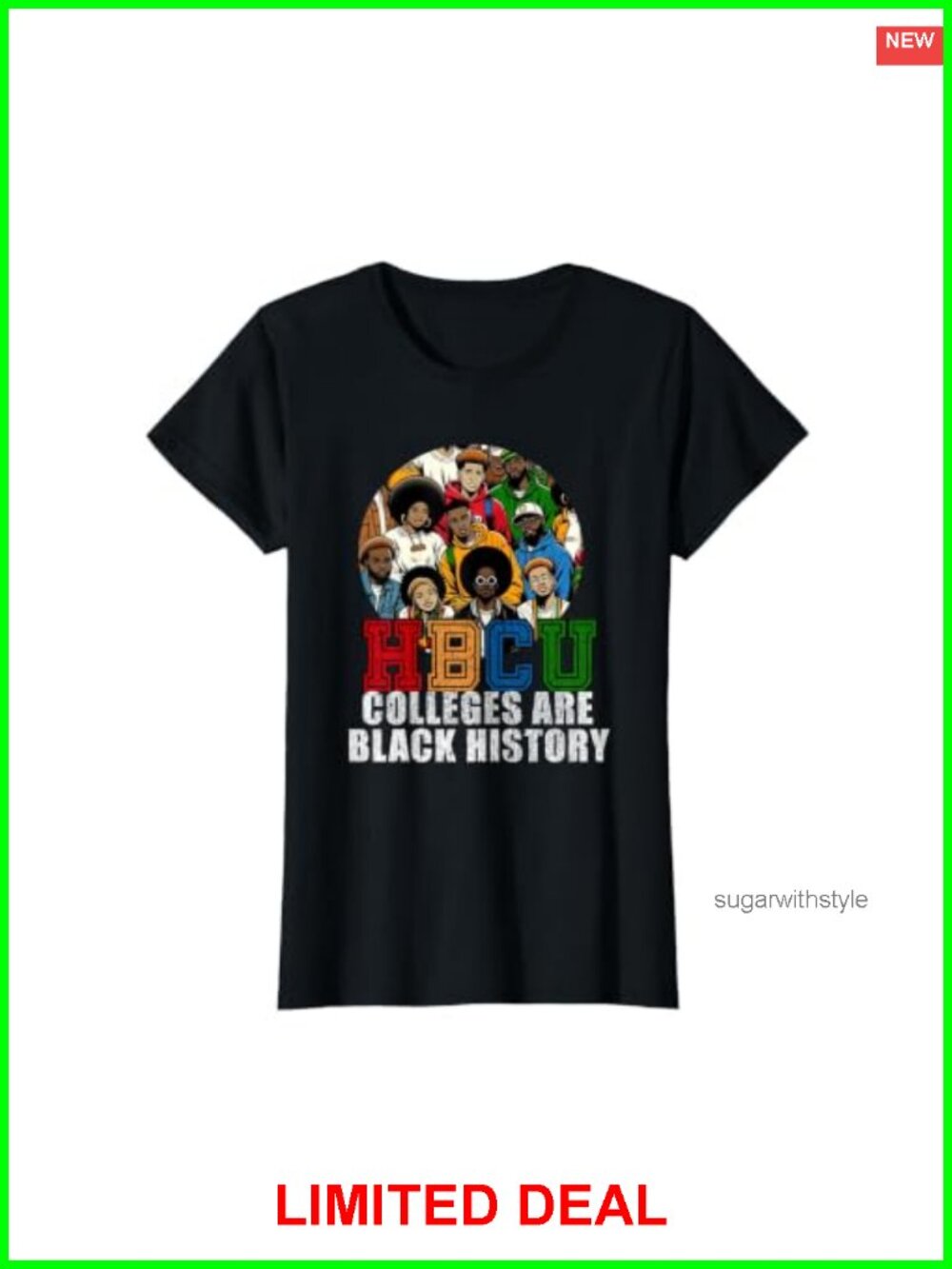 HBCU Black History Month Education Graphic T-Shirt Classic Fit